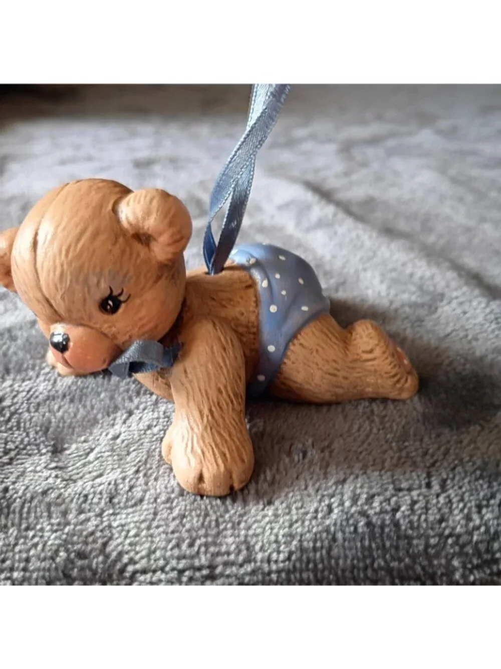 Ornament Ceramic Baby Bear Vintage